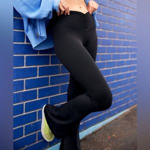 Aerie Offline Real Me ruched flare pant